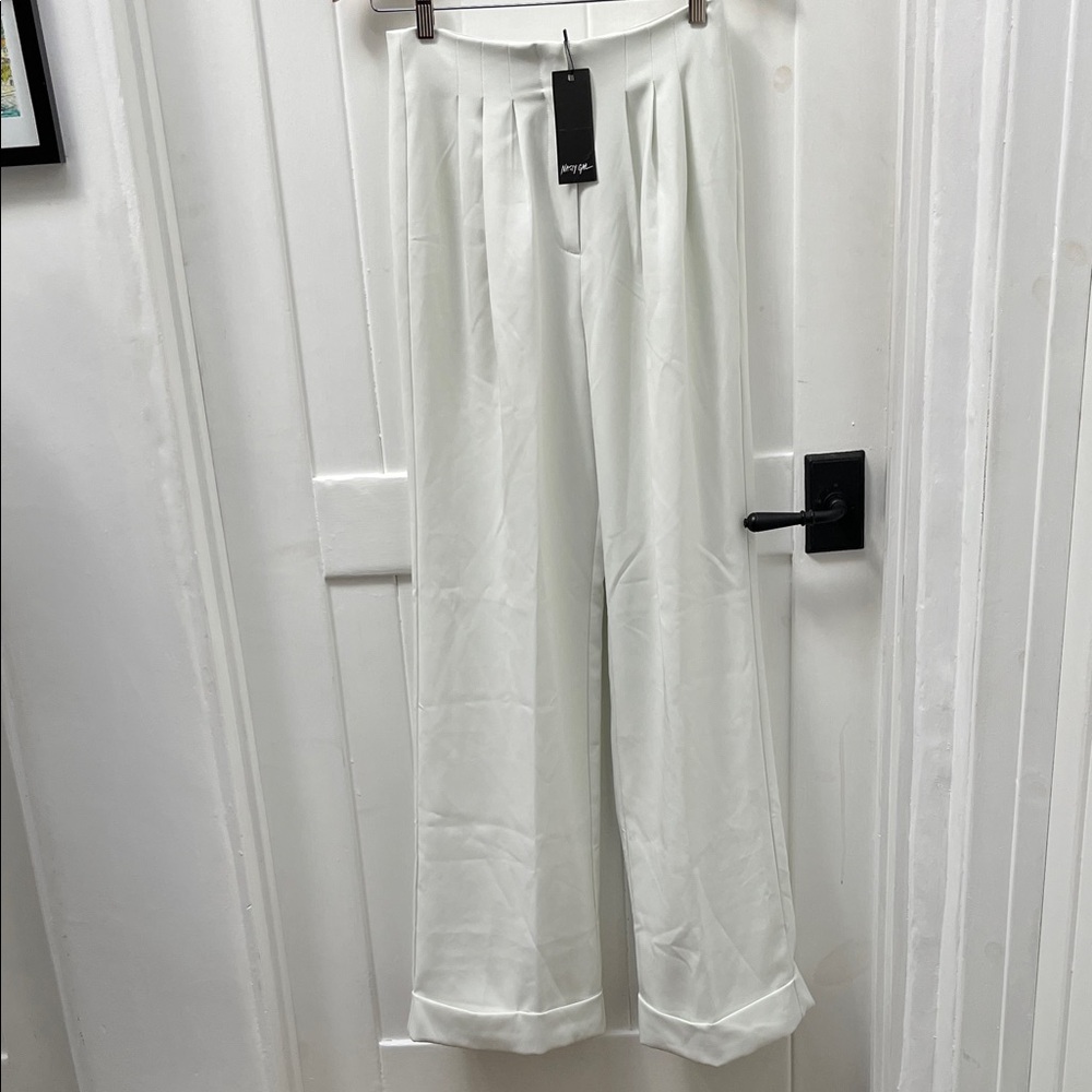 NWT Nasty Gal Power Through Wide-Leg Pants Size 4